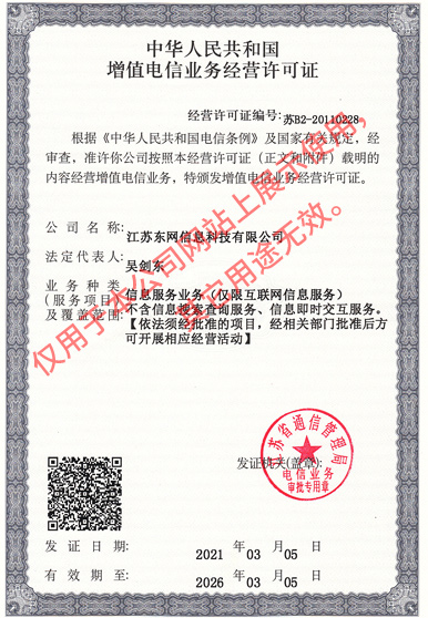 經營許可證